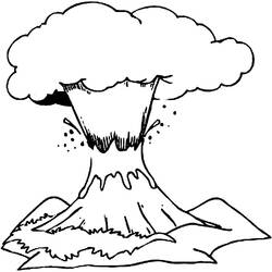 Malvorlage: Vulkan (Natur) #166579 - Kostenlose Malvorlagen zum Ausdrucken
