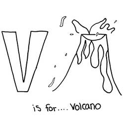 Malvorlage: Vulkan (Natur) #166590 - Kostenlose Malvorlagen zum Ausdrucken