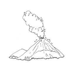 Malvorlage: Vulkan (Natur) #166649 - Kostenlose Malvorlagen zum Ausdrucken