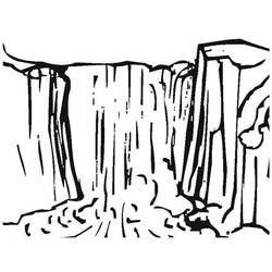 Malvorlage: Wasserfall (Natur) #159773 - Kostenlose Malvorlagen zum Ausdrucken