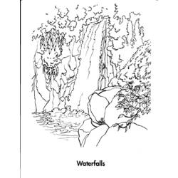 Malvorlage: Wasserfall (Natur) #159906 - Kostenlose Malvorlagen zum Ausdrucken