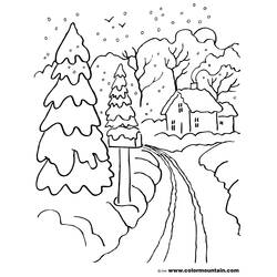 Malvorlage: Wintersaison (Natur) #164512 - Kostenlose Malvorlagen zum Ausdrucken