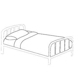 Malvorlage: Bett (Objekte) #167823 - Kostenlose Malvorlagen zum Ausdrucken
