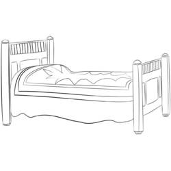 Malvorlage: Bett (Objekte) #167824 - Kostenlose Malvorlagen zum Ausdrucken