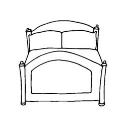Malvorlage: Bett (Objekte) #167826 - Kostenlose Malvorlagen zum Ausdrucken