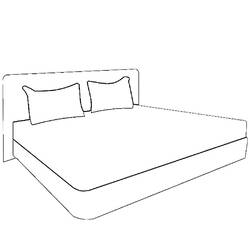 Malvorlage: Bett (Objekte) #167830 - Kostenlose Malvorlagen zum Ausdrucken