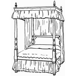 Malvorlage: Bett (Objekte) #167838 - Kostenlose Malvorlagen zum Ausdrucken