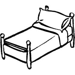 Malvorlage: Bett (Objekte) #168109 - Kostenlose Malvorlagen zum Ausdrucken