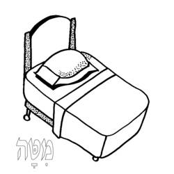 Malvorlage: Bett (Objekte) #168110 - Kostenlose Malvorlagen zum Ausdrucken
