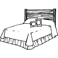 Malvorlage: Bett (Objekte) #168113 - Kostenlose Malvorlagen zum Ausdrucken