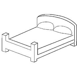 Malvorlage: Bett (Objekte) #168114 - Kostenlose Malvorlagen zum Ausdrucken