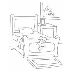 Malvorlage: Bett (Objekte) #168128 - Kostenlose Malvorlagen zum Ausdrucken