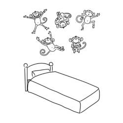 Malvorlage: Bett (Objekte) #168130 - Kostenlose Malvorlagen zum Ausdrucken