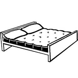 Malvorlage: Bett (Objekte) #168137 - Kostenlose Malvorlagen zum Ausdrucken