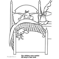 Malvorlage: Bett (Objekte) #168139 - Kostenlose Malvorlagen zum Ausdrucken
