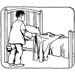Malvorlage: Bett (Objekte) #168172 - Kostenlose Malvorlagen zum Ausdrucken