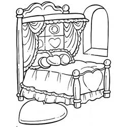 Malvorlage: Bett (Objekte) #168173 - Kostenlose Malvorlagen zum Ausdrucken