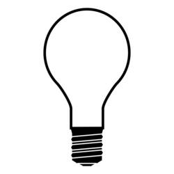 Malvorlage: Glühbirne (Objekte) #119362 - Kostenlose Malvorlagen zum Ausdrucken