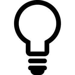 Malvorlage: Glühbirne (Objekte) #119368 - Kostenlose Malvorlagen zum Ausdrucken