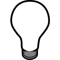 Malvorlage: Glühbirne (Objekte) #119383 - Kostenlose Malvorlagen zum Ausdrucken