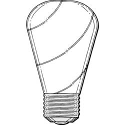 Malvorlage: Glühbirne (Objekte) #119414 - Kostenlose Malvorlagen zum Ausdrucken