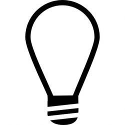 Malvorlage: Glühbirne (Objekte) #119425 - Kostenlose Malvorlagen zum Ausdrucken