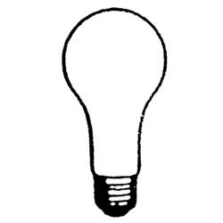 Malvorlage: Glühbirne (Objekte) #119470 - Kostenlose Malvorlagen zum Ausdrucken
