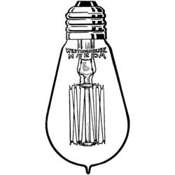 Malvorlage: Glühbirne (Objekte) #119493 - Kostenlose Malvorlagen zum Ausdrucken