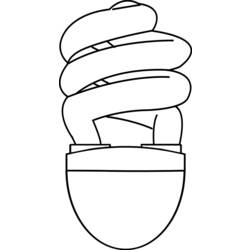 Malvorlage: Glühbirne (Objekte) #119581 - Kostenlose Malvorlagen zum Ausdrucken