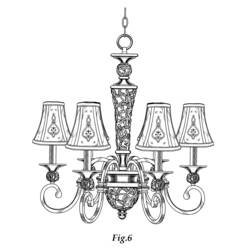 Malvorlage: Leuchter (Objekte) #169830 - Kostenlose Malvorlagen zum Ausdrucken