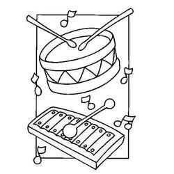 Malvorlage: Musikinstrumente (Objekte) #167117 - Kostenlose Malvorlagen zum Ausdrucken