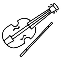 Malvorlage: Musikinstrumente (Objekte) #167124 - Kostenlose Malvorlagen zum Ausdrucken