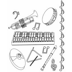 Malvorlage: Musikinstrumente (Objekte) #167126 - Kostenlose Malvorlagen zum Ausdrucken