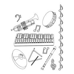 Malvorlage: Musikinstrumente (Objekte) #167360 - Kostenlose Malvorlagen zum Ausdrucken