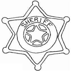 Malvorlage: Sheriffstern (Objekte) #118689 - Kostenlose Malvorlagen zum Ausdrucken