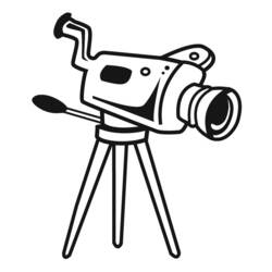 Malvorlage: Videokamera (Objekte) #120183 - Kostenlose Malvorlagen zum Ausdrucken