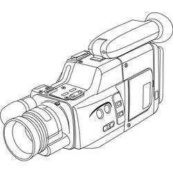 Malvorlage: Videokamera (Objekte) #120223 - Kostenlose Malvorlagen zum Ausdrucken
