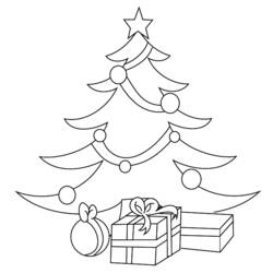 Malvorlage: Weihnachtsbaum (Objekte) #167445 - Kostenlose Malvorlagen zum Ausdrucken