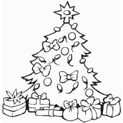 Malvorlage: Weihnachtsbaum (Objekte) #167450 - Kostenlose Malvorlagen zum Ausdrucken