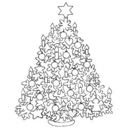 Malvorlage: Weihnachtsbaum (Objekte) #167456 - Kostenlose Malvorlagen zum Ausdrucken