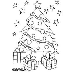 Malvorlage: Weihnachtsbaum (Objekte) #167457 - Kostenlose Malvorlagen zum Ausdrucken