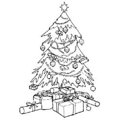 Malvorlage: Weihnachtsbaum (Objekte) #167461 - Kostenlose Malvorlagen zum Ausdrucken