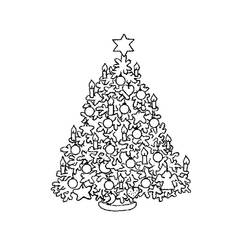 Malvorlage: Weihnachtsbaum (Objekte) #167463 - Kostenlose Malvorlagen zum Ausdrucken