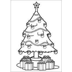 Malvorlage: Weihnachtsbaum (Objekte) #167464 - Kostenlose Malvorlagen zum Ausdrucken