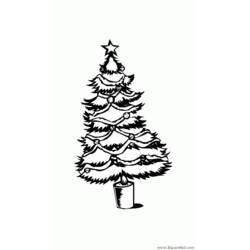Malvorlage: Weihnachtsbaum (Objekte) #167471 - Kostenlose Malvorlagen zum Ausdrucken