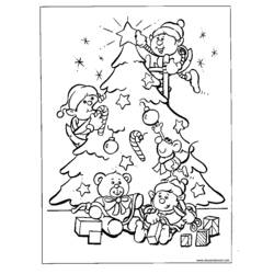 Malvorlage: Weihnachtsbaum (Objekte) #167476 - Kostenlose Malvorlagen zum Ausdrucken