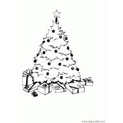 Malvorlage: Weihnachtsbaum (Objekte) #167478 - Kostenlose Malvorlagen zum Ausdrucken