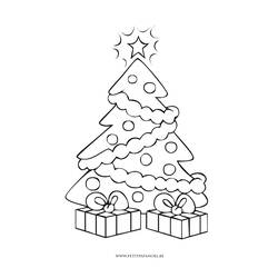 Malvorlage: Weihnachtsbaum (Objekte) #167481 - Kostenlose Malvorlagen zum Ausdrucken