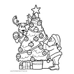 Malvorlage: Weihnachtsbaum (Objekte) #167482 - Kostenlose Malvorlagen zum Ausdrucken