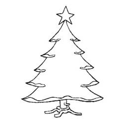 Malvorlage: Weihnachtsbaum (Objekte) #167484 - Kostenlose Malvorlagen zum Ausdrucken